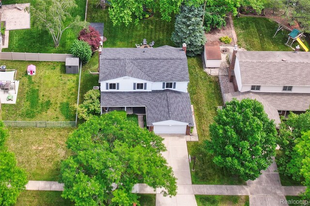 6848 Chadwick Dr, Canton, MI 48187 - aerial view of property and surrounding area