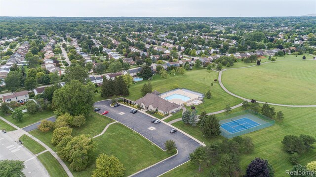 6848 Chadwick Dr, Canton, MI 48187 - aerial view of a pool