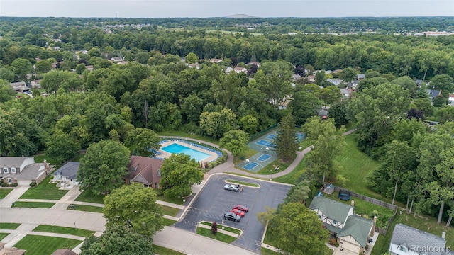 6848 Chadwick Dr, Canton, MI 48187 - bird's eye view of a pool area