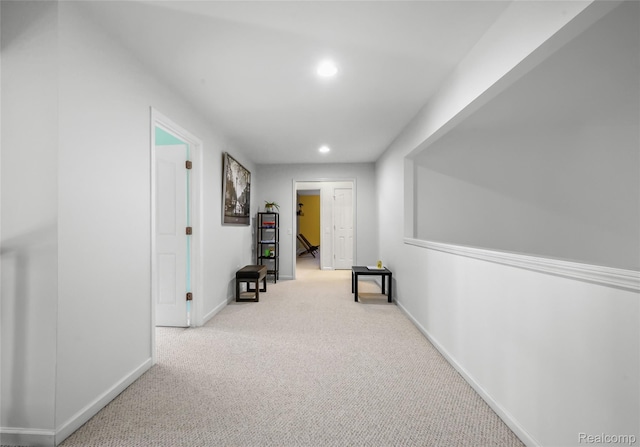 1249 Lasalle Rd, Canton, MI 48187 - hallway with carpet flooring and recessed lighting