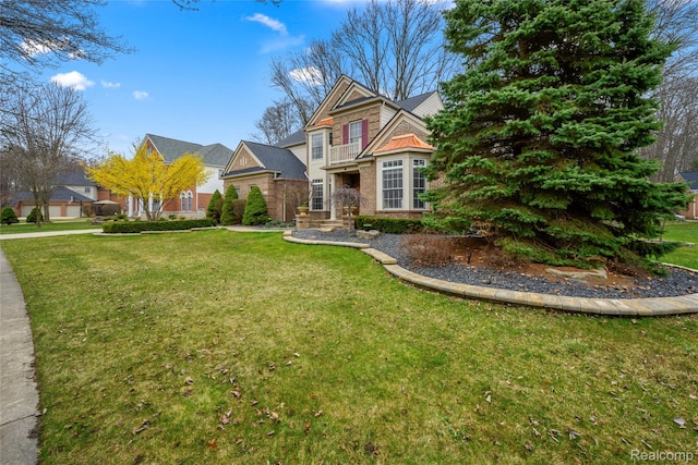 1249 Lasalle Rd, Canton, MI 48187 - view of front of property with a front lawn and brick siding