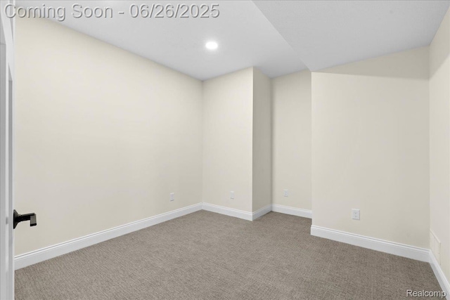 917 Chickasaw Dr, Mason, MI 48854 - basement with carpet flooring and recessed lighting