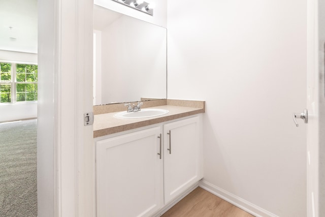 3046 Barclay Way, Ann Arbor, MI 48105 - bathroom with vanity and wood finished floors