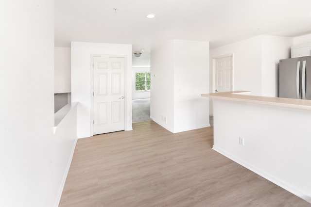 3046 Barclay Way, Ann Arbor, MI 48105 - spare room featuring light wood-style flooring and recessed lighting