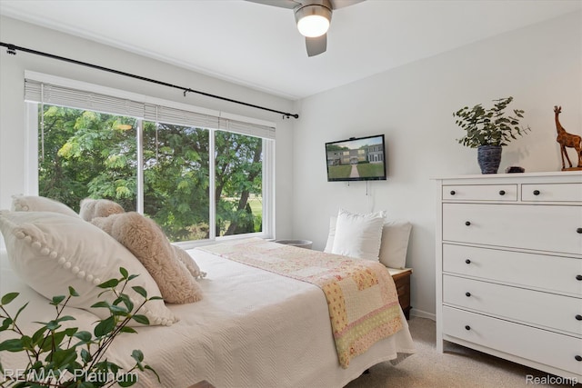 5959 Alan Dr Unit 53, Brighton, MI 48116 - bedroom with carpet and ceiling fan