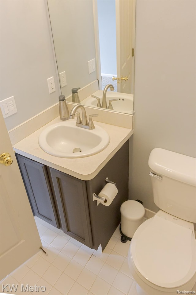 25493 Saint James, Southfield, MI 48075 - half bathroom featuring vanity and toilet