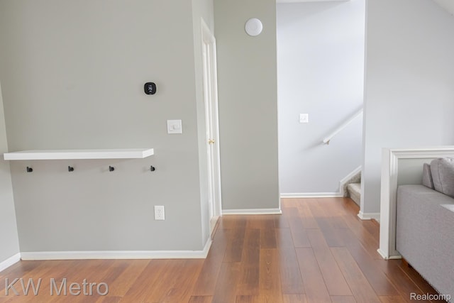 25493 Saint James, Southfield, MI 48075 - hall with wood finished floors and stairway