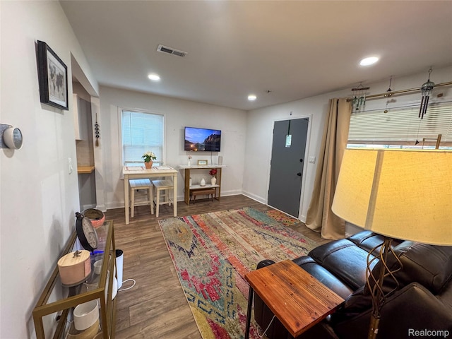 15684 Mcguire St, Taylor, MI 48180 - living area with wood finished floors and recessed lighting