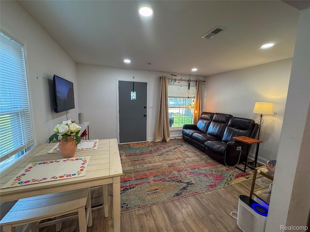 15684 Mcguire St, Taylor, MI 48180 - living room with wood finished floors and recessed lighting