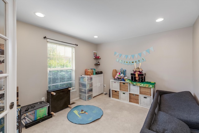 2385 Yasmin Dr, Michigan, MI 48382 - playroom featuring carpet floors and recessed lighting