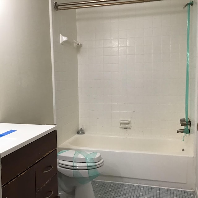 20072 Woodburn, Southfield, MI 48075 - full bathroom featuring tile patterned floors, vanity, and shower / bath combination