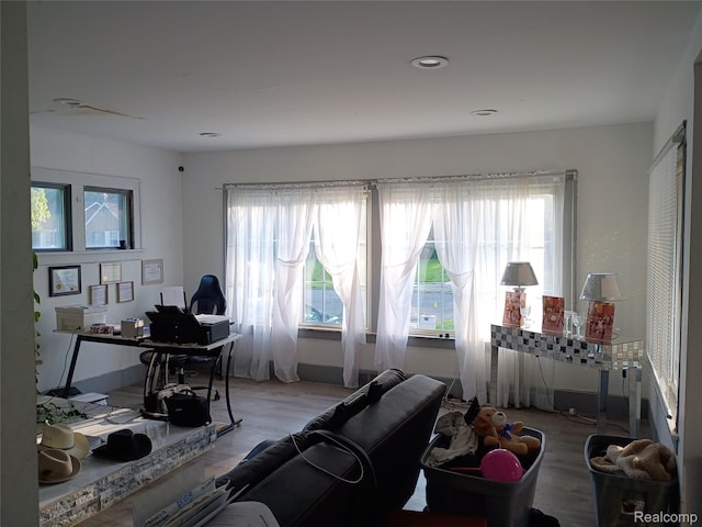 9360 Cheyenne St, Detroit, MI 48228 - home office featuring light wood-style flooring and plenty of natural light