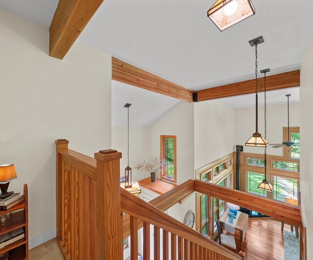 928 Curtis Rd, Quincy, MI 49082 - corridor with an upstairs landing