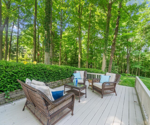 928 Curtis Rd, Quincy, MI 49082 - wooden deck featuring outdoor lounge area