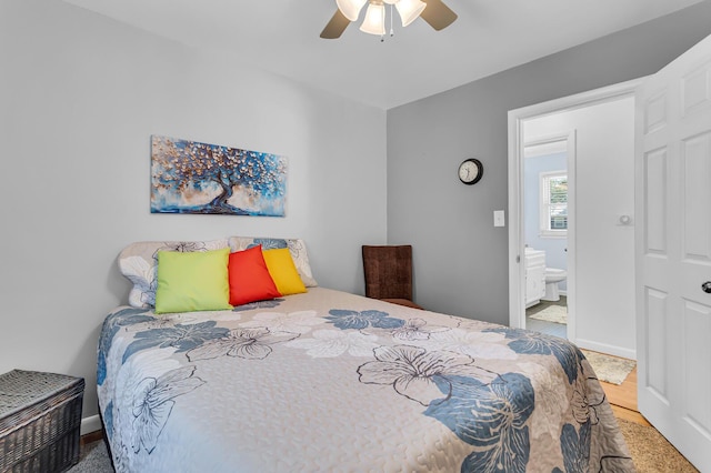 2606 S Saint Anthony St, Jackson, MI 49203 - bedroom featuring ceiling fan and baseboards
