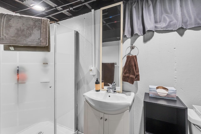 2606 S Saint Anthony St, Jackson, MI 49203 - full bath with vanity and a stall shower