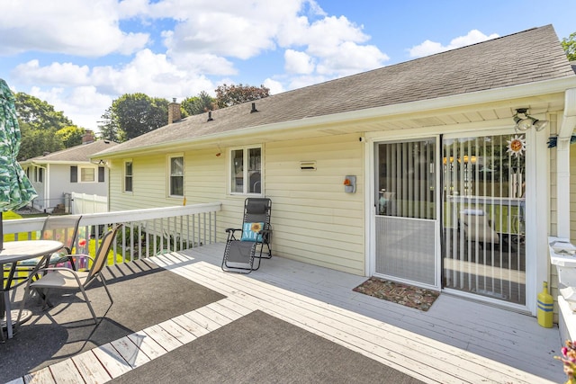 2606 S Saint Anthony St, Jackson, MI 49203 - view of wooden deck