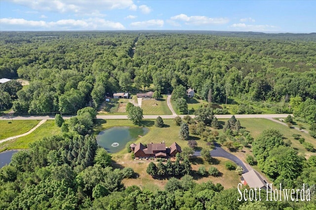 6311 142nd Ave, Holland, MI 49423 - aerial view of property's location featuring a heavily wooded area and a nearby body of water
