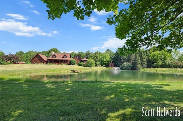 6311 142nd Ave, Holland, MI 49423 - view of green lawn featuring a water view