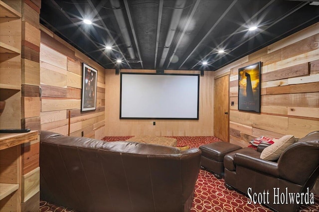 6311 142nd Ave, Holland, MI 49423 - home theater featuring wooden walls