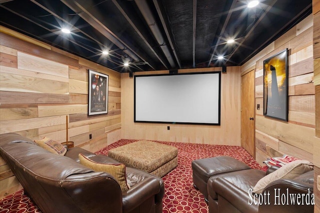 6311 142nd Ave, Holland, MI 49423 - cinema with wood walls and carpet