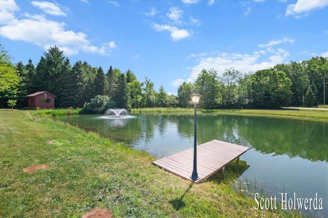 6311 142nd Ave, Holland, MI 49423 - dock with a water view and a forest view