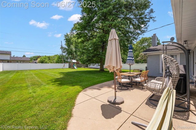 28440 Brooks Ln, Southfield, MI 48034 - view of patio / terrace featuring a playground and outdoor dining space