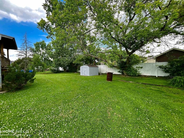 1412 Summit St, Owosso, MI 48867 - view of yard with a shed