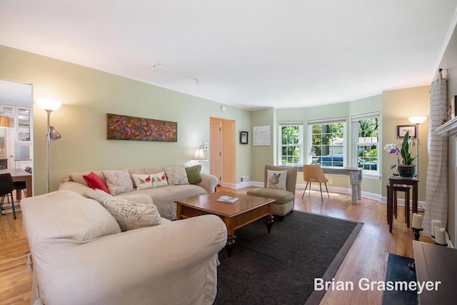 539 Overbrook Ln SE, Grand Rapids, MI 49507 - living room with light wood-style floors and baseboards