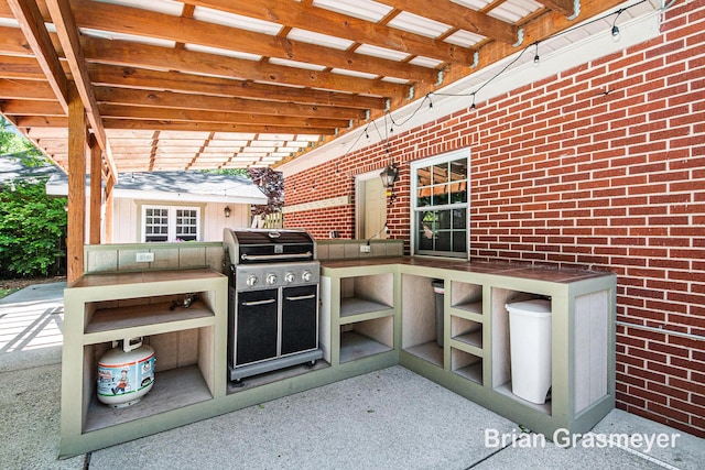 539 Overbrook Ln SE, Grand Rapids, MI 49507 - view of patio with an outdoor kitchen