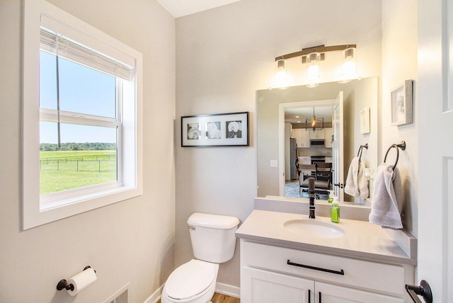 11539 Warrior Trl, Grass Lake, MI 49240 - bathroom featuring vanity and plenty of natural light