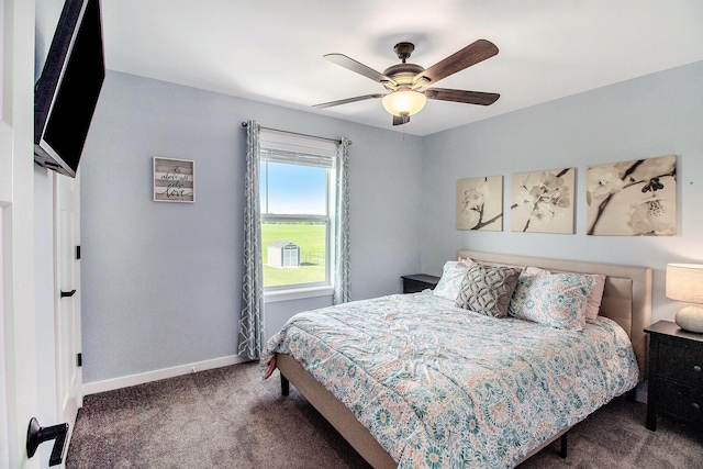 11539 Warrior Trl, Grass Lake, MI 49240 - bedroom featuring carpet and ceiling fan