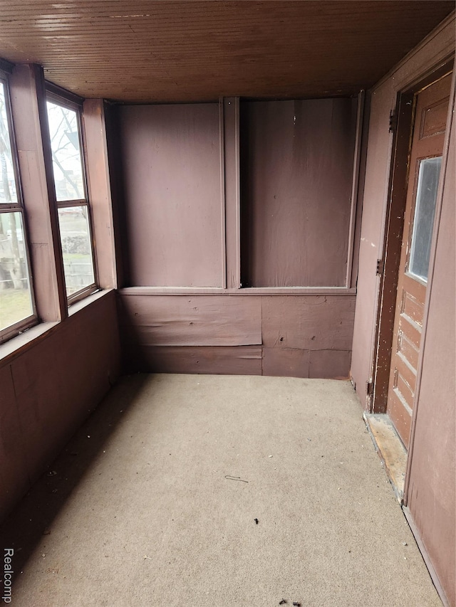 14119 Whitcomb St, Detroit, MI 48227 - spare room with wood ceiling