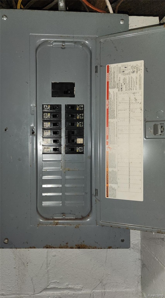 14119 Whitcomb St, Detroit, MI 48227 - utility room featuring electric panel