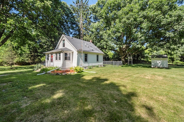 1645 Chlebus St, Jackson, MI 49203 - view of property exterior featuring a storage unit