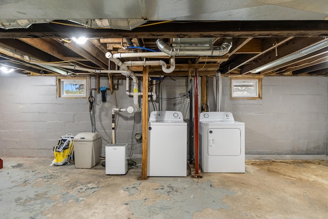 1645 Chlebus St, Jackson, MI 49203 - basement with independent washer and dryer