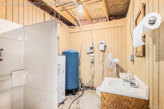 4301 Rolling Acres Dr, Hartland, MI 48353 - utilities with a sink and water heater
