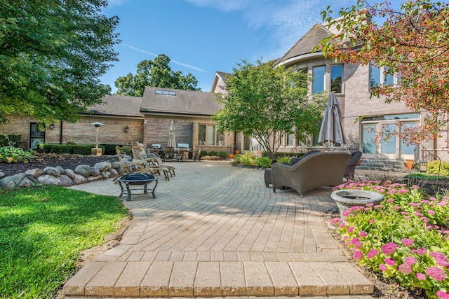 861 S 800 W, Indiana, IN 46341 - view of home's community with a fire pit and a deck