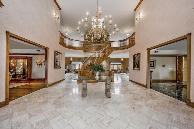 861 S 800 W, Indiana, IN 46341 - building lobby with a high ceiling and stairs