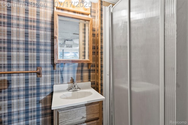 2006 N Connecticut Ave, Royal Oak, MI 48073 - bathroom featuring vanity and wallpapered walls