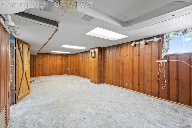 2006 N Connecticut Ave, Royal Oak, MI 48073 - below grade area with carpet and wood walls