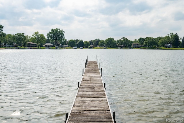 3831 Woodland Dr, Highland, MI 48356 - dock with a water view