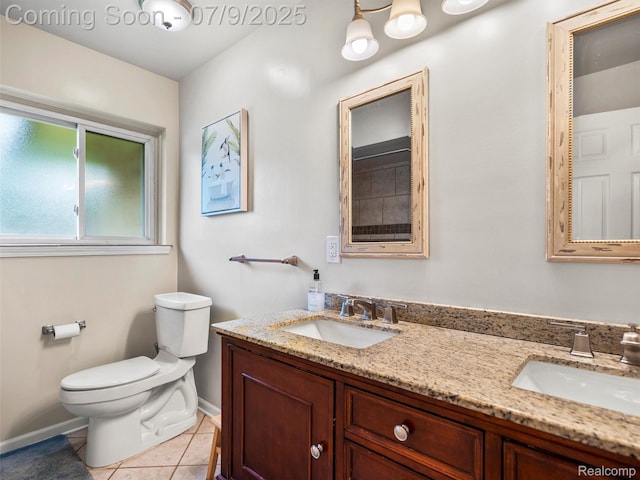 32000 Coronet Dr, Farmington, MI 48334 - bathroom featuring double vanity and tile patterned floors