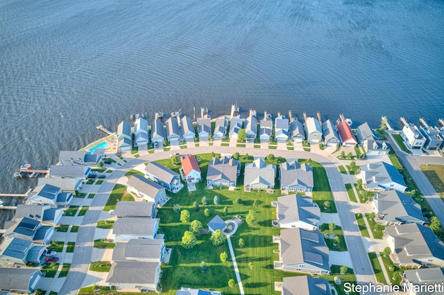 675 Terrace Point Dr, Muskegon, MI 49440 - aerial view of residential area with a large body of water