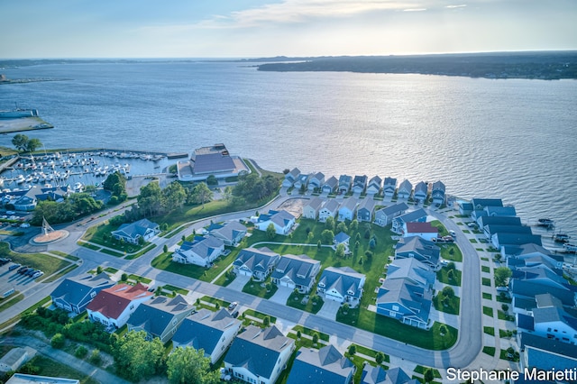 675 Terrace Point Dr, Muskegon, MI 49440 - aerial view of residential area featuring a large body of water