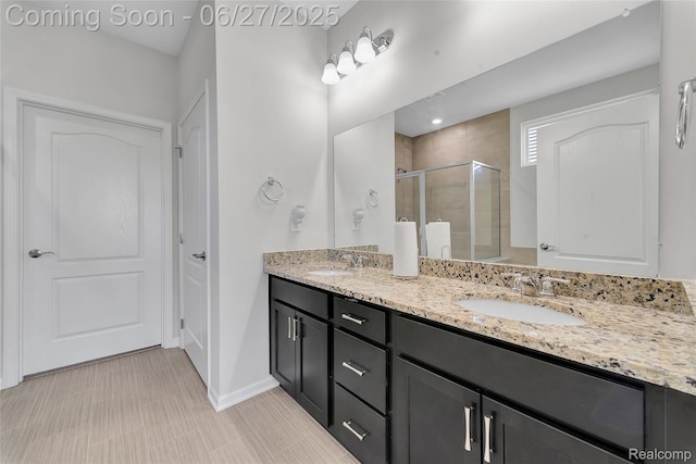 38731 Chasewood Ct, Farmington Hills, MI 48335 - full bathroom with a shower stall and double vanity
