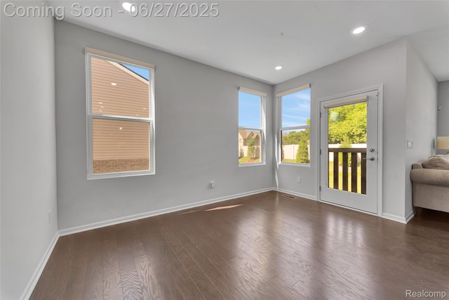 38731 Chasewood Ct, Farmington Hills, MI 48335 - spare room featuring wood finished floors and recessed lighting