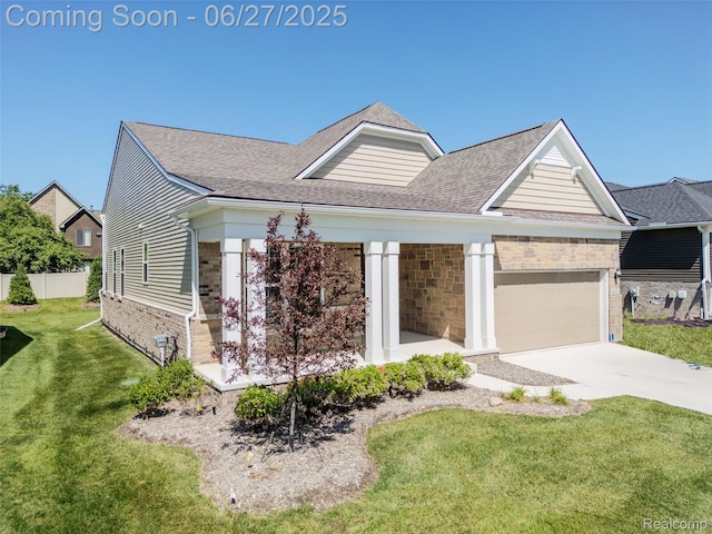 38731 Chasewood Ct, Farmington Hills, MI 48335 - view of front of home featuring a garage, driveway, and roof with shingles