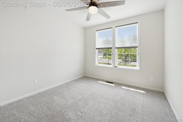 1065 Spring Trail Ct, Brighton, MI 48116 - empty room with carpet and ceiling fan