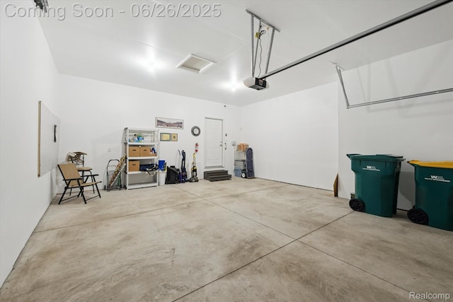 1065 Spring Trail Ct, Brighton, MI 48116 - garage featuring a garage door opener